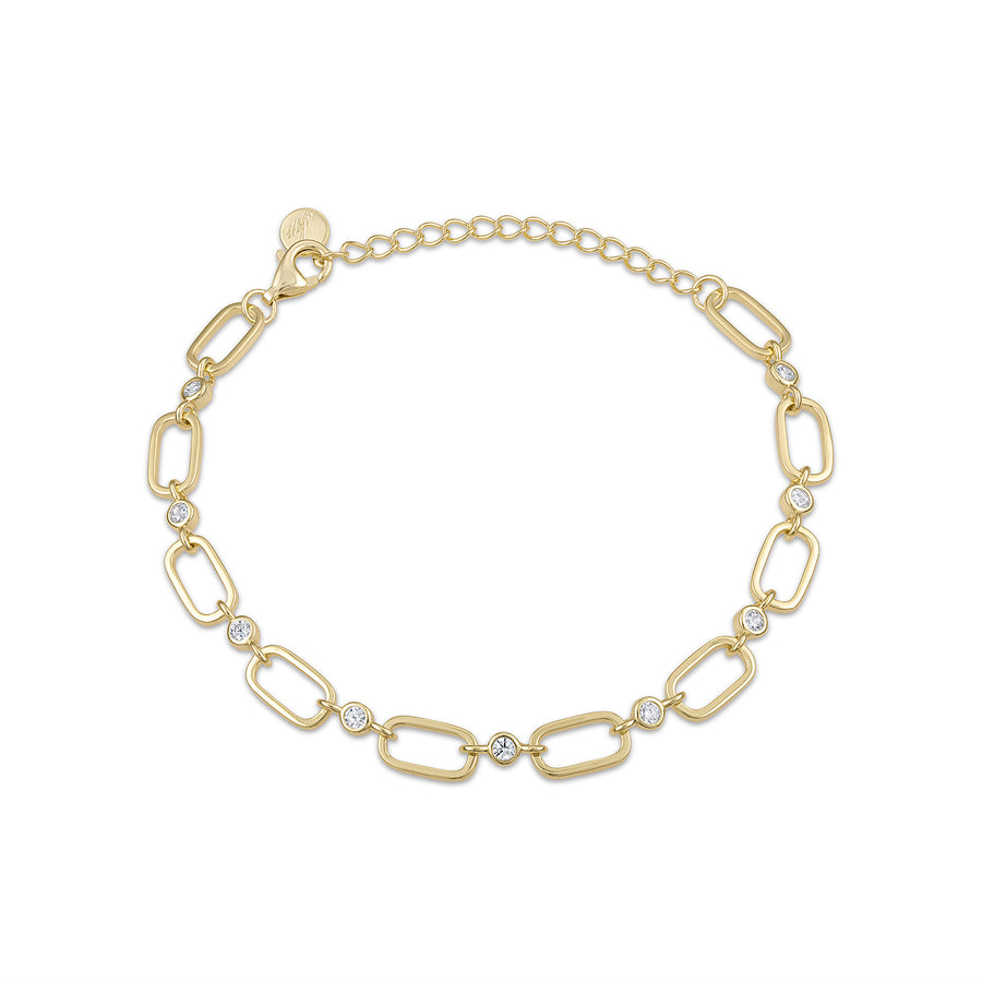 Vermeil Pillow Jumbo Link Chain Bracelet