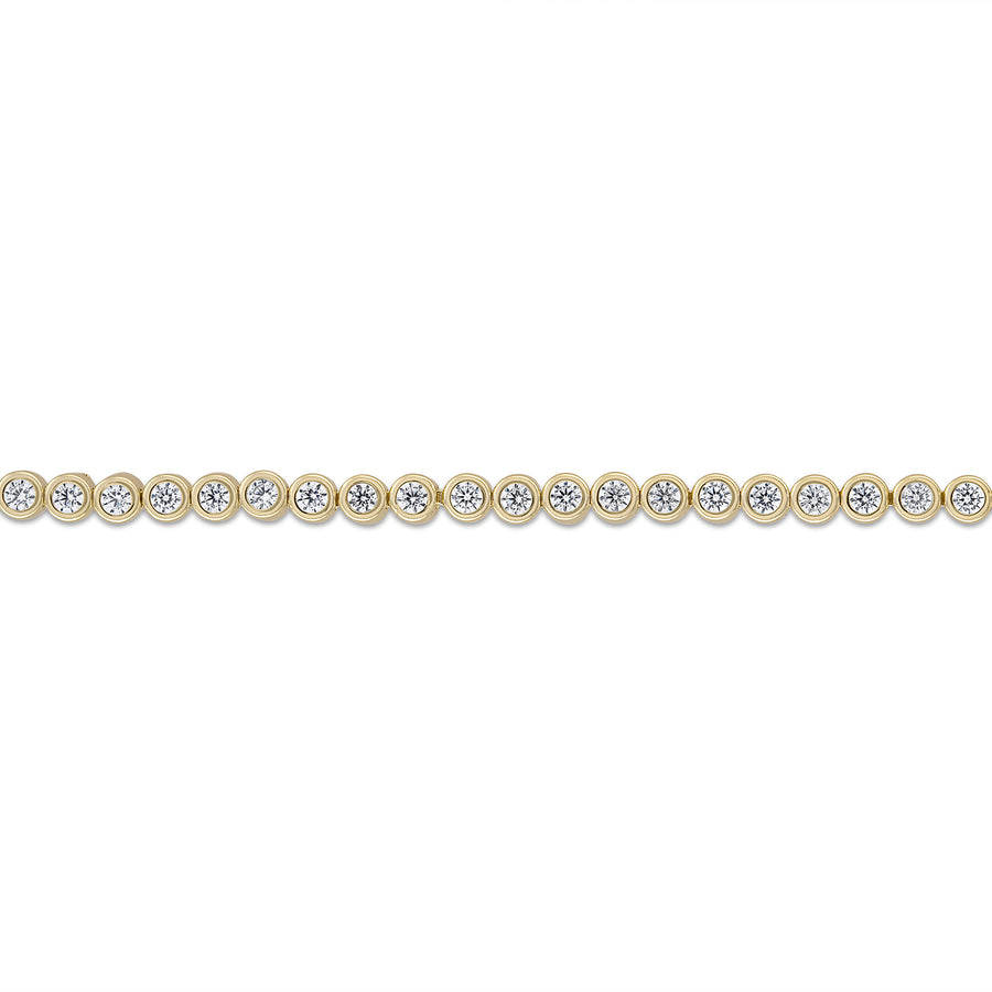 Vermeil Bezel cz Diamond Tennis Bracelet