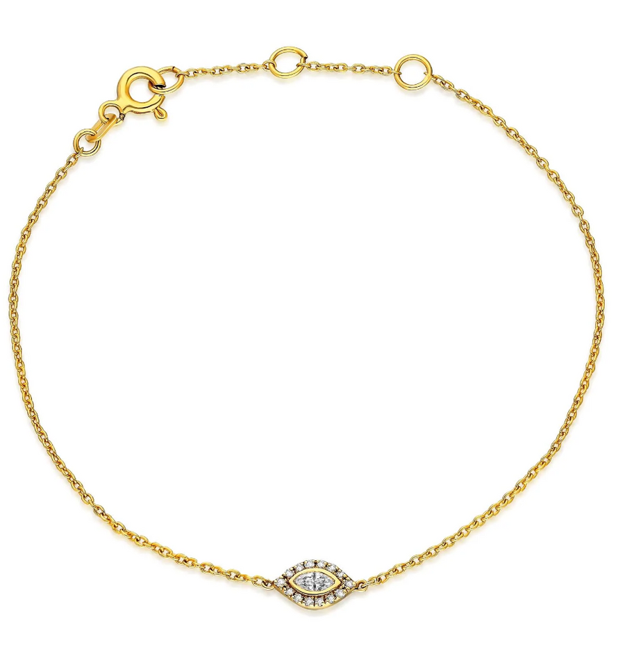 IN STOCK  Fine Evil Eye Diamond Bracelet