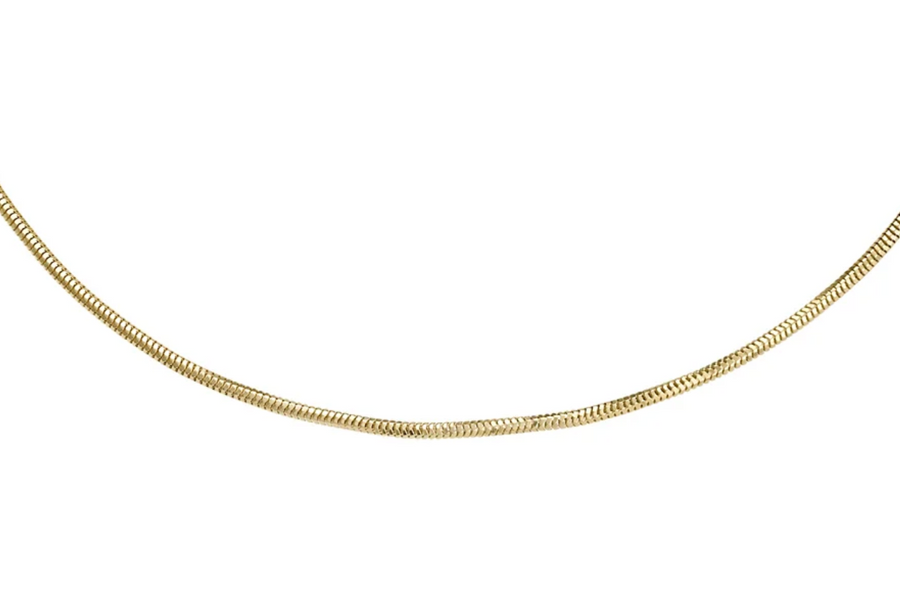 Vermeil Mini Herringbone Layering Chain Necklace