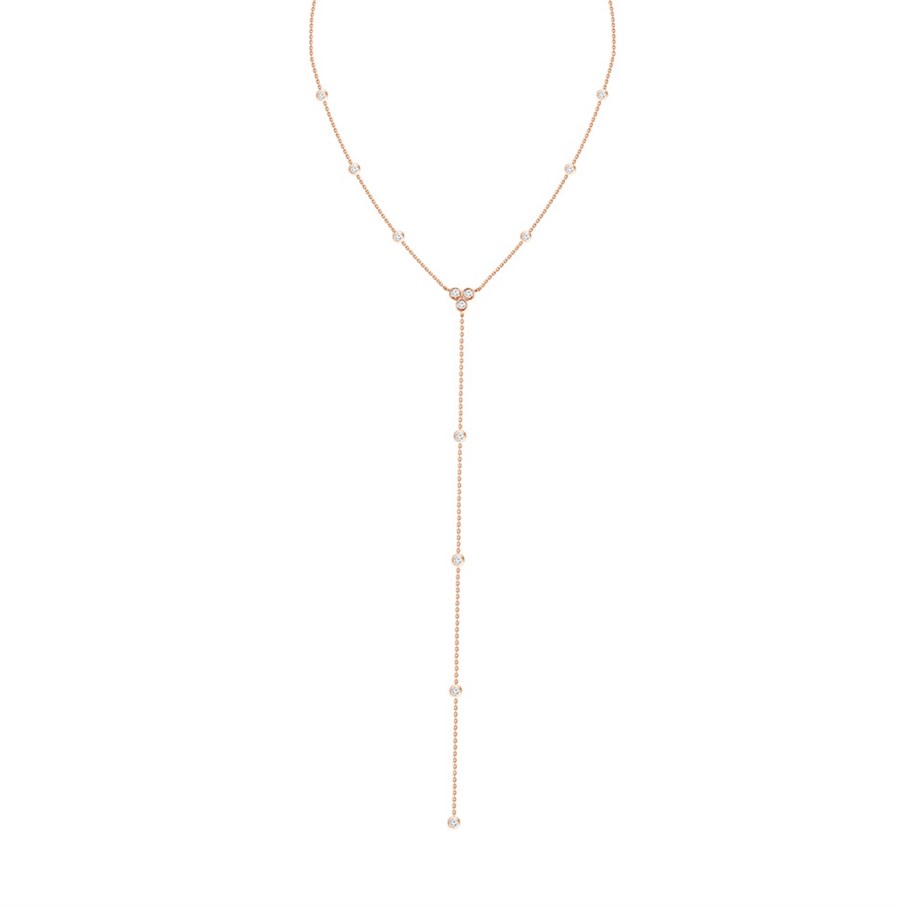 Fine Diamond Cluster Lariat