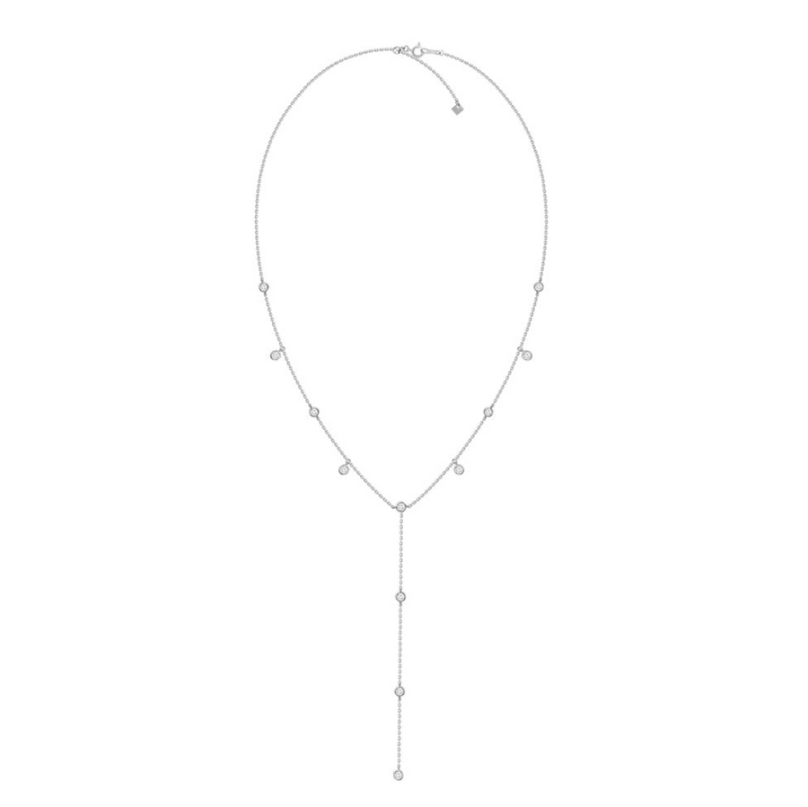 Fine Diamond Dangle Lariat Necklace