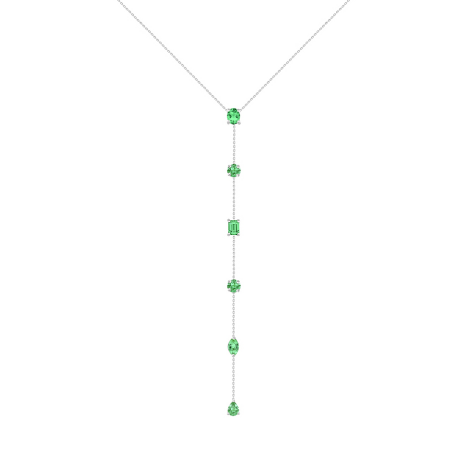 Fine Emerald Lariat Necklace