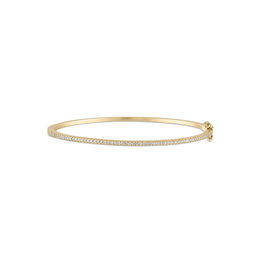 Fine Pave' Diamond Tennis Bangle Bracelet