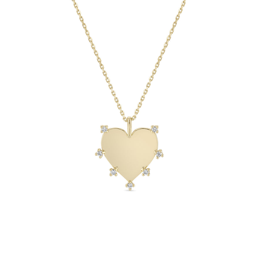 Vermeil In Love Radiant Heart Charm Necklace