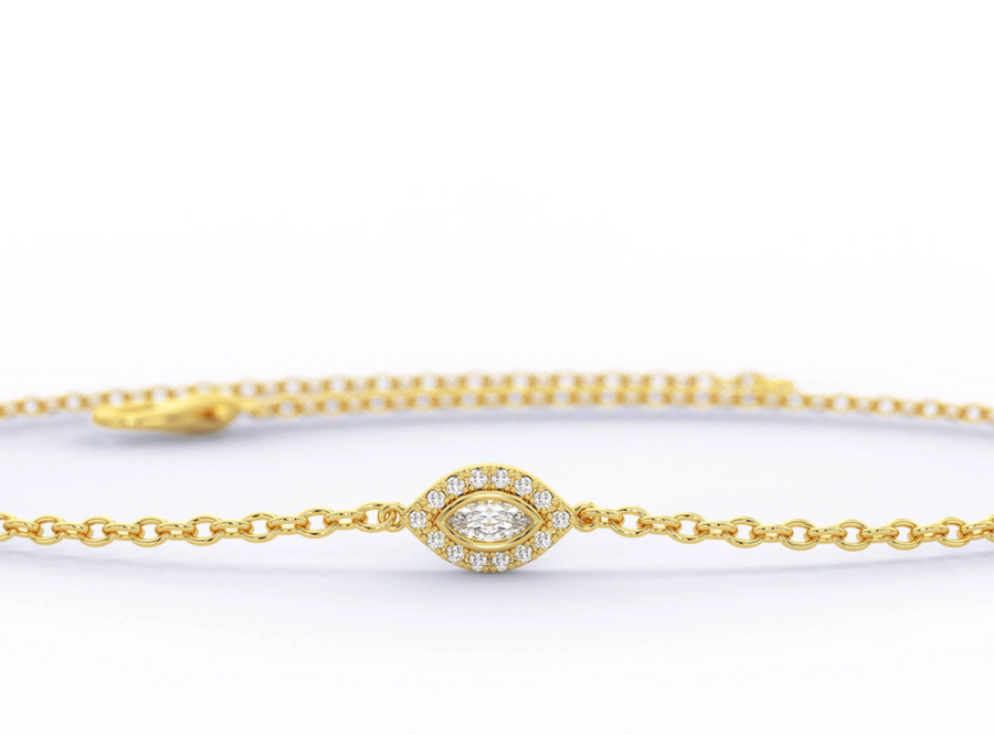 Fine Evil Eye Diamond Bracelet