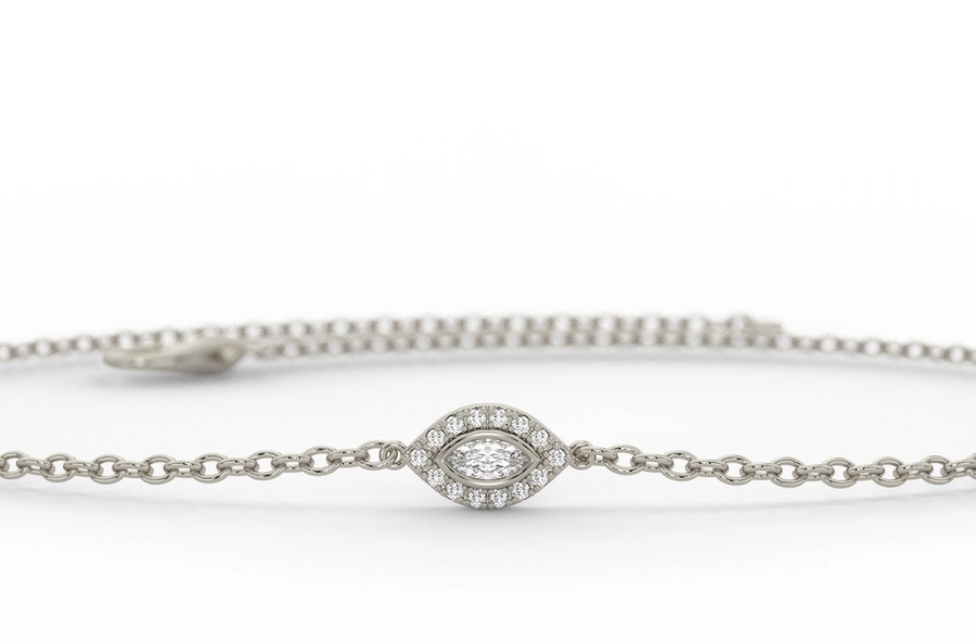 Fine Evil Eye Diamond Bracelet